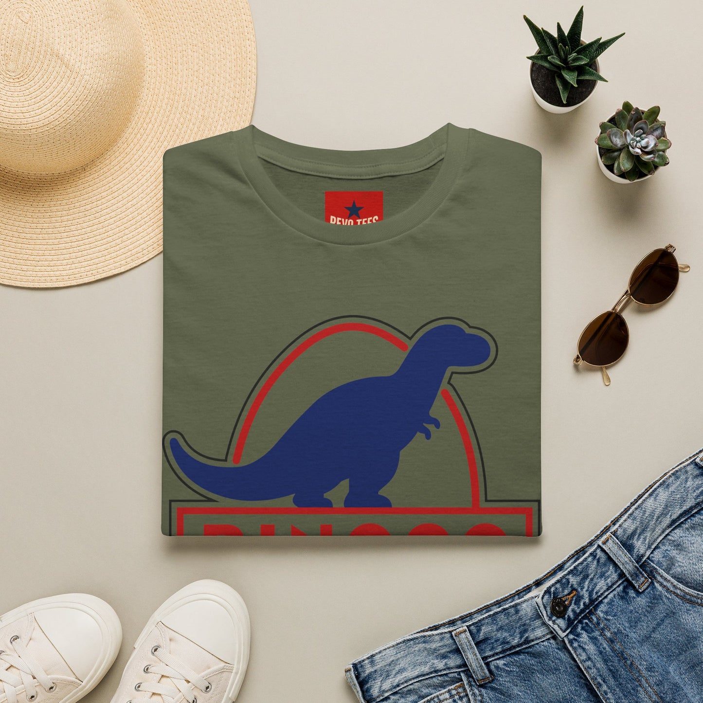 T-Shirt — Retro Dino Logo 'Dinoco' Graphic Tee
