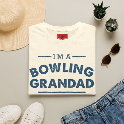 Bowling Grandad T-Shirt — "I'm a Bowling Grandad" Retro Dad Gift