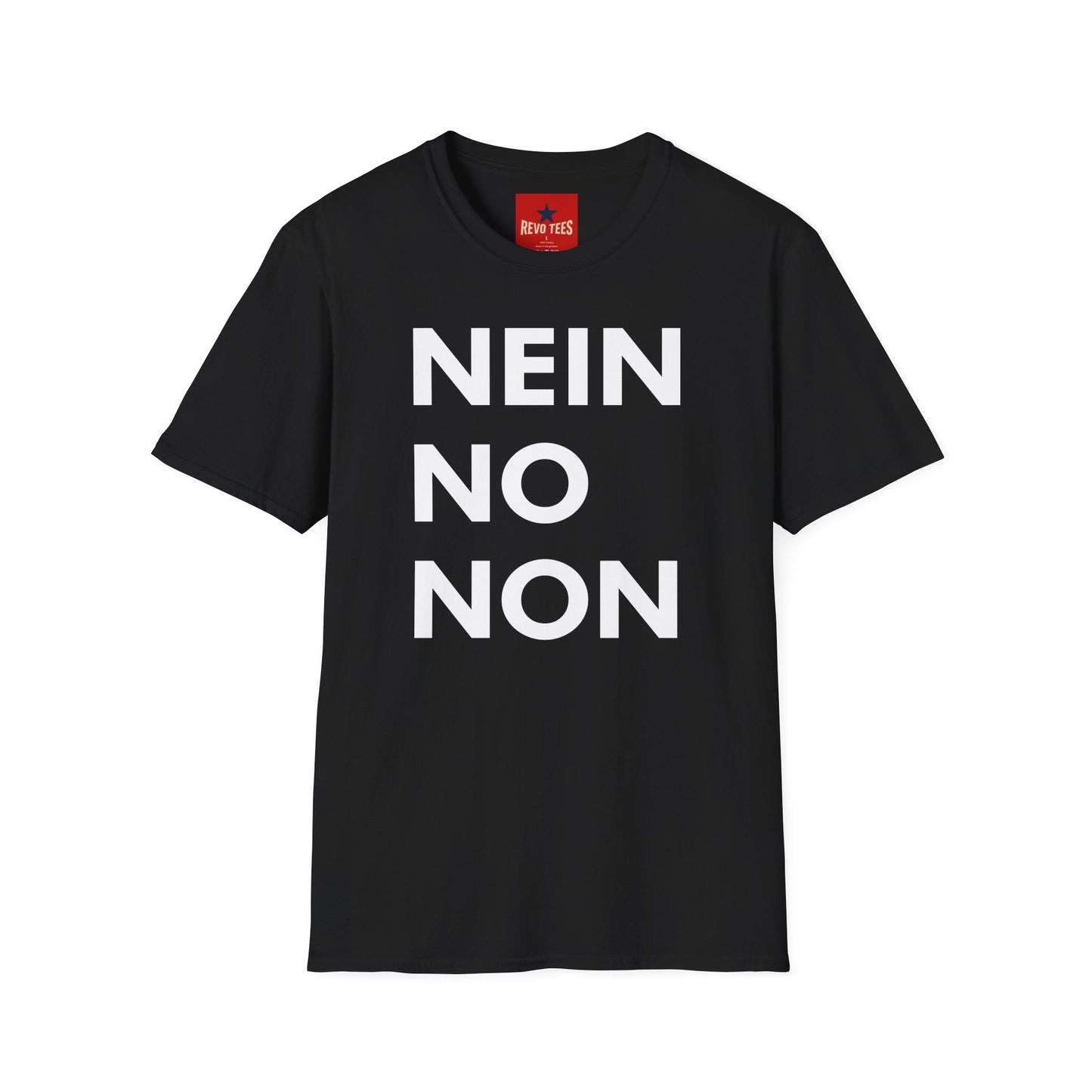 Nein / No Graphic T‑Shirt — Bold Bilingual Statement Tee