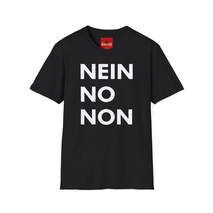 Nein / No Graphic T‑Shirt — Bold Bilingual Statement Tee