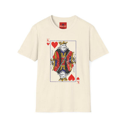 King of Hearts T-Shirt — Vintage Playing Card Graphic Tee