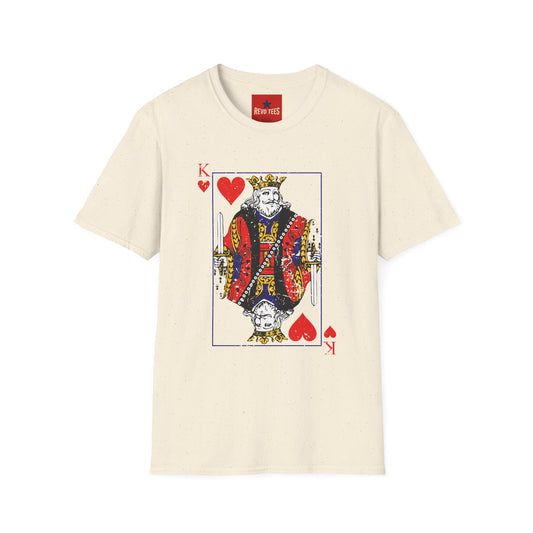 Revotees King of Hearts Vintage Playing Card Graphic T-Shirt