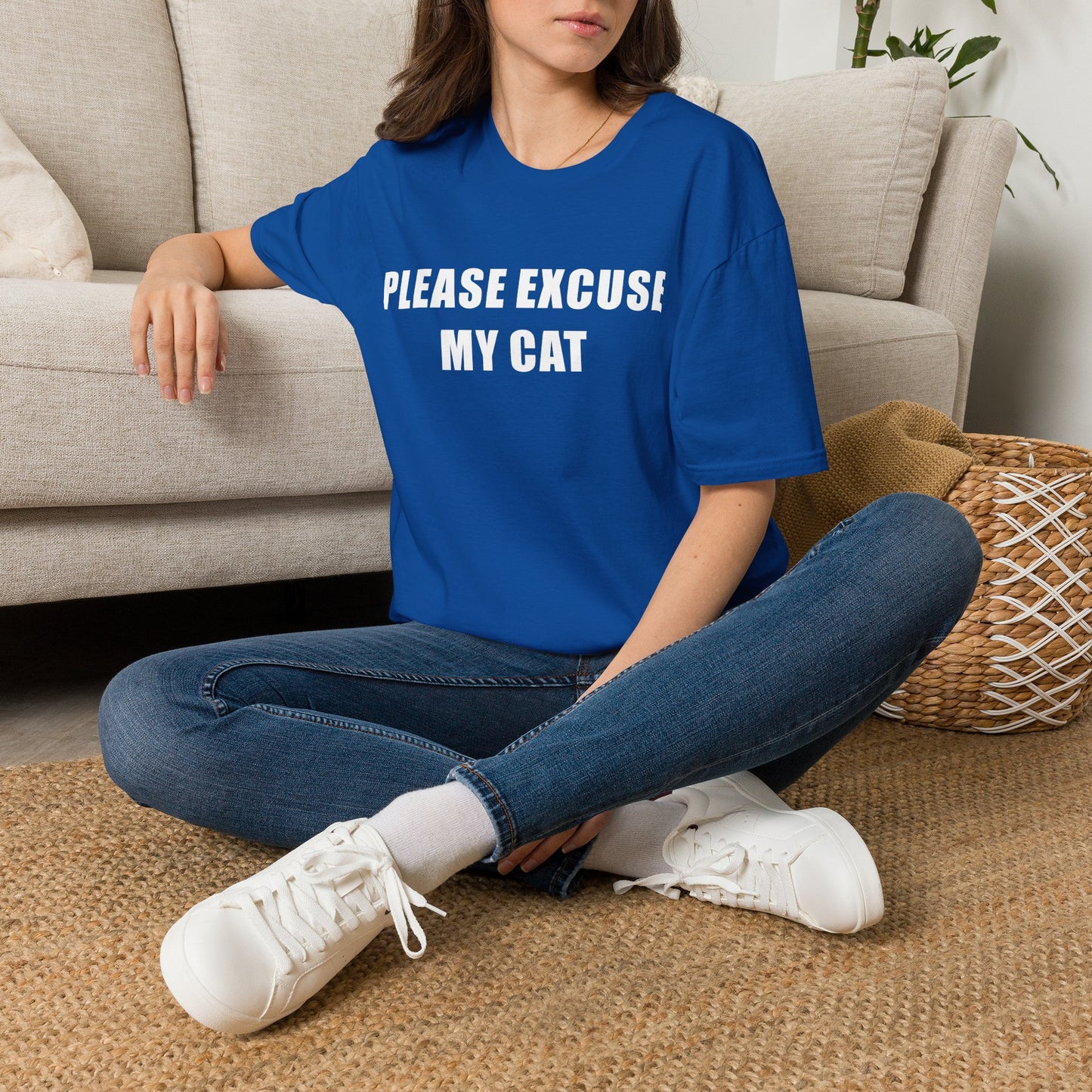Please Excuse My Cat T-Shirt — Funny Cat Lover Tee