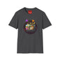 Retro Arcade Crew T‑Shirt — Colorful Gamer Character Graphic