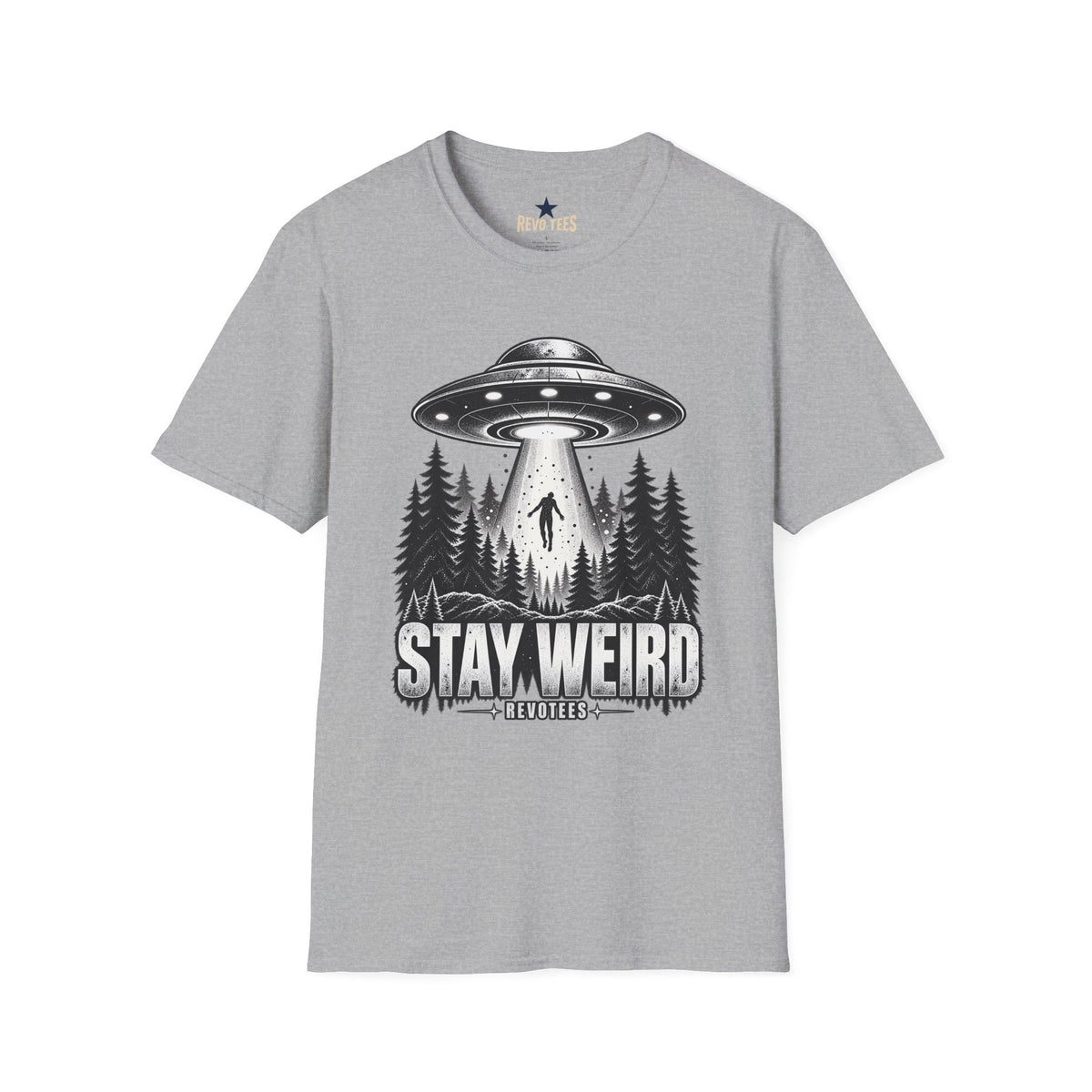 REVOTEES Stay Weird — Alien Abduction Graphic Tee