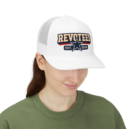 Revotees Snapback Trucker Cap — Est. 2026 Retro Star Logo