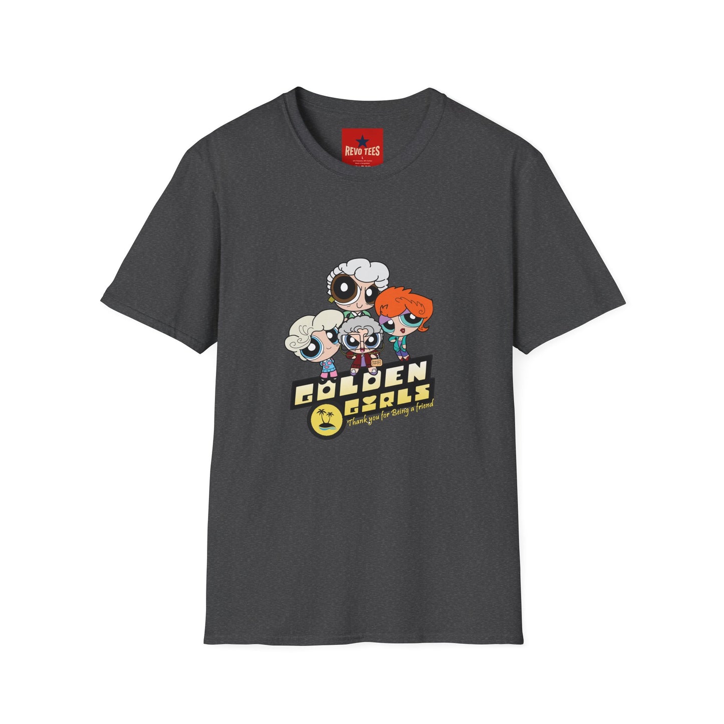 Golden Girls Cartoon T-Shirt — Retro Cute Powerpuff Style Tee