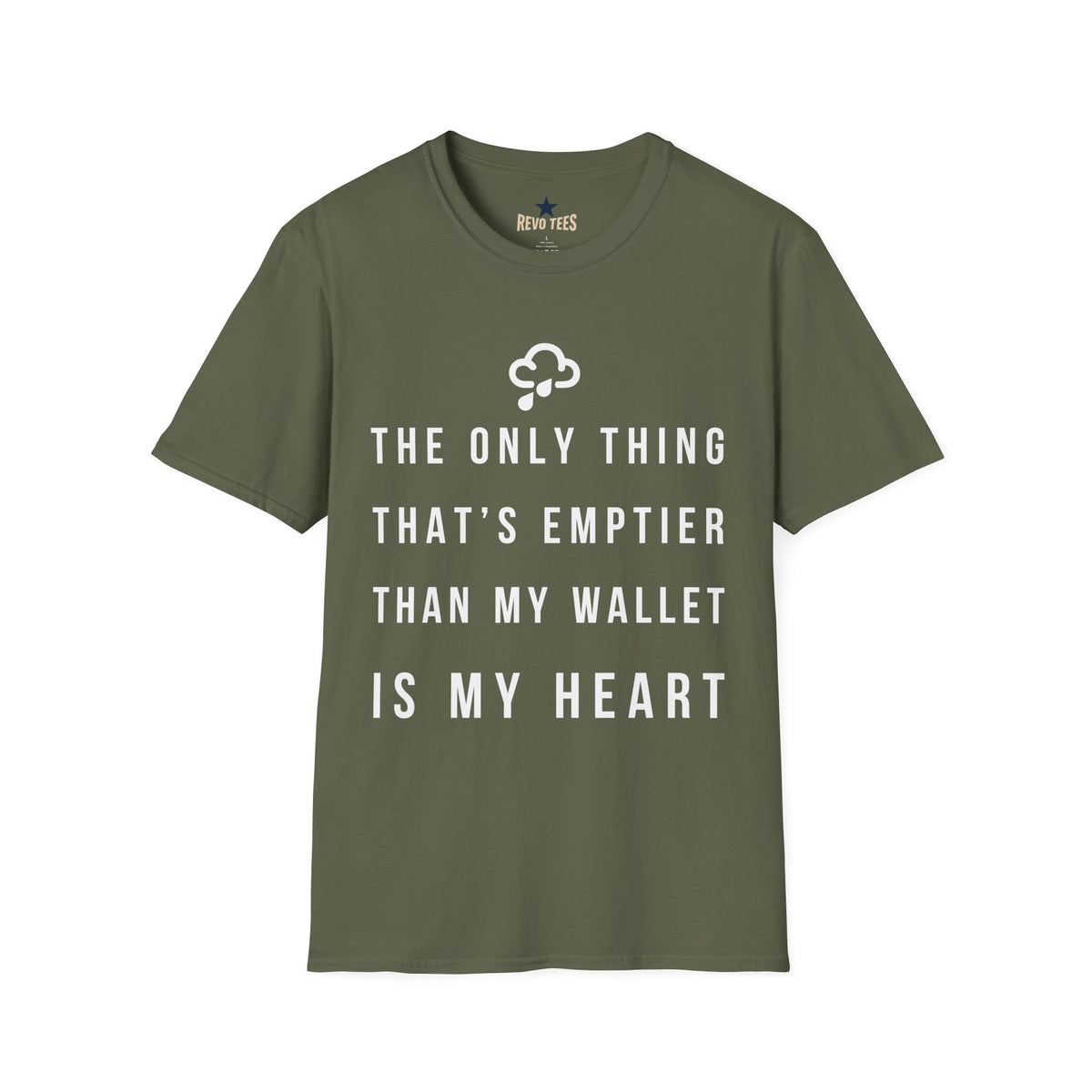 Revotees Emptier Than My Wallet Unisex Softstyle T-Shirt - alternate view 2