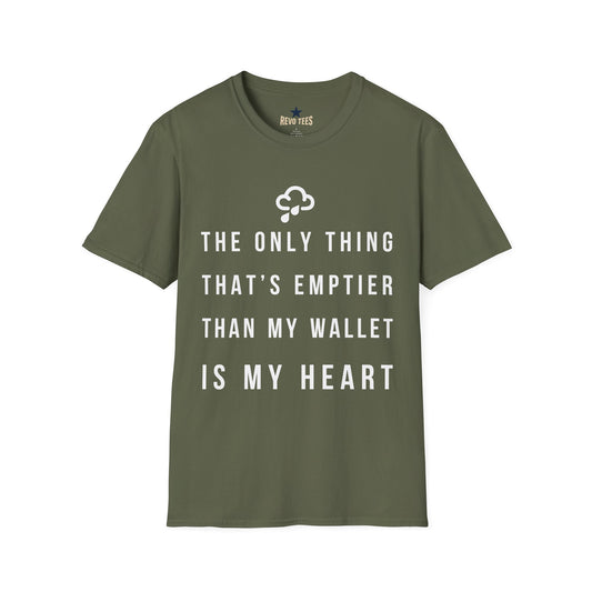 Revotees Emptier Than My Wallet Unisex Softstyle T-Shirt - alternate view 2