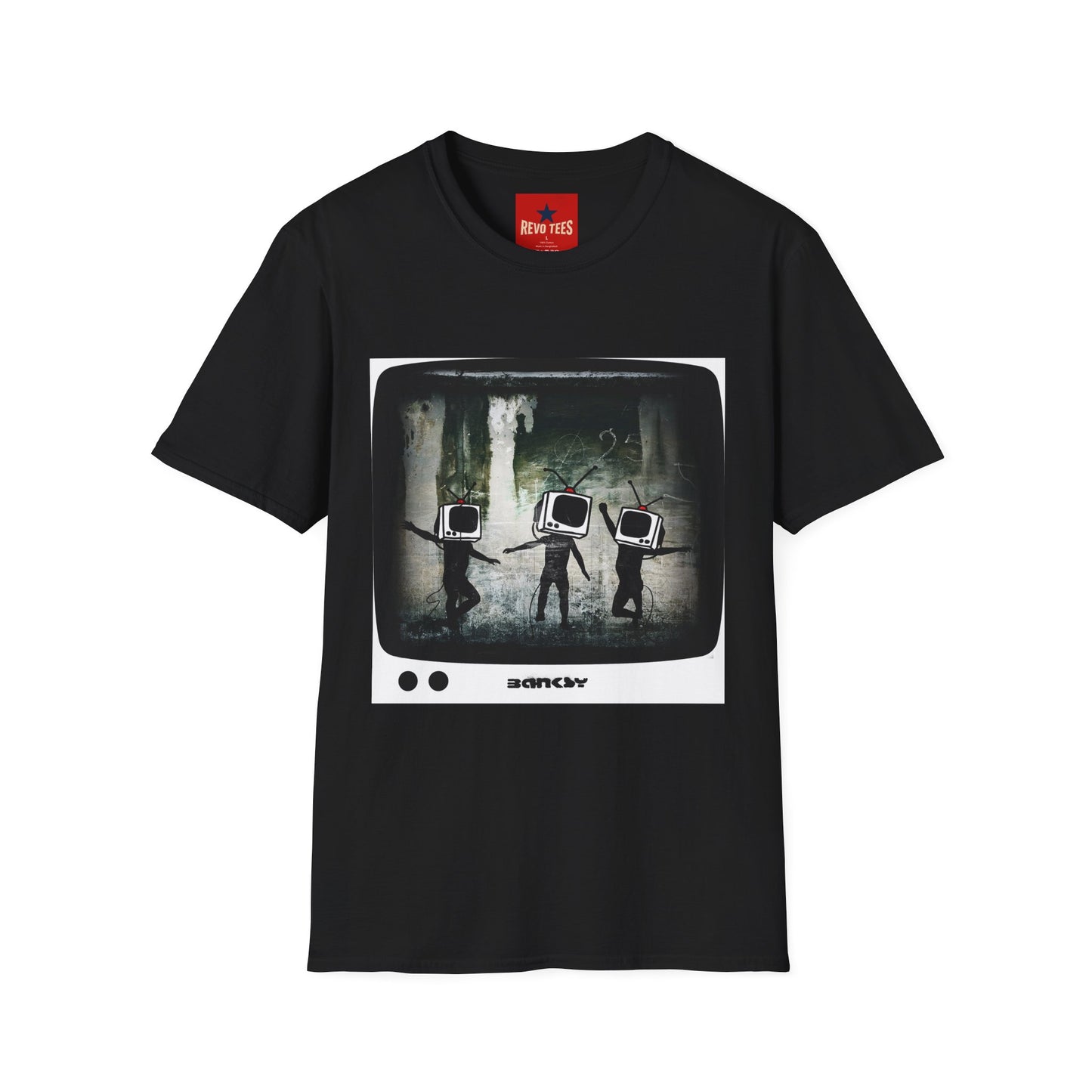 Banksy TV Head Graphic T-Shirt