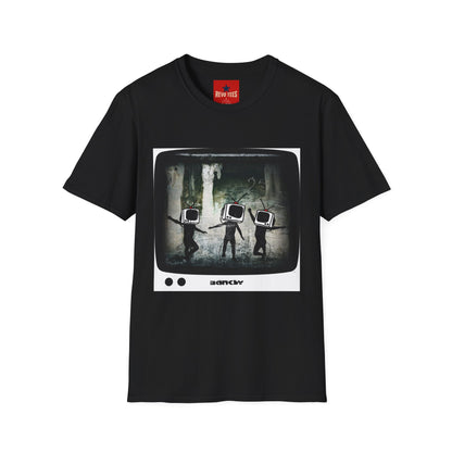 Banksy TV Head Graphic T-Shirt