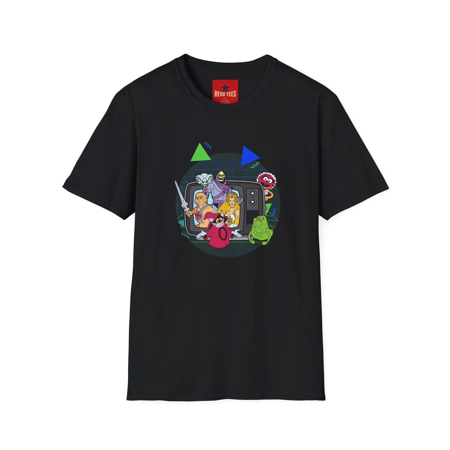 Retro Cartoon Monster Crew T-Shirt — 80s TV Horror Parody Graphic Tee