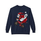 Santa Bear BMX Sweatshirt — Funny Christmas Cycling Holiday Crewneck
