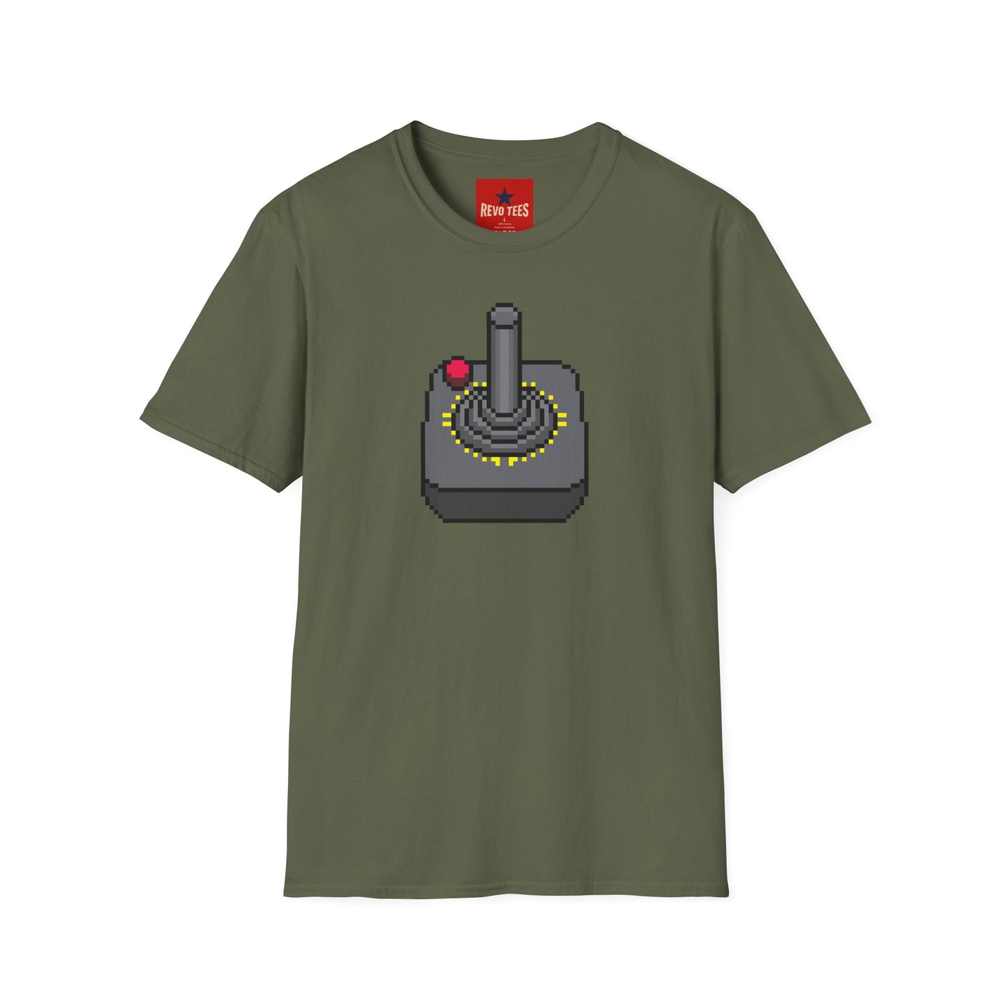 Retro Pixel Joystick T-Shirt — Vintage Gaming Arcade Tee