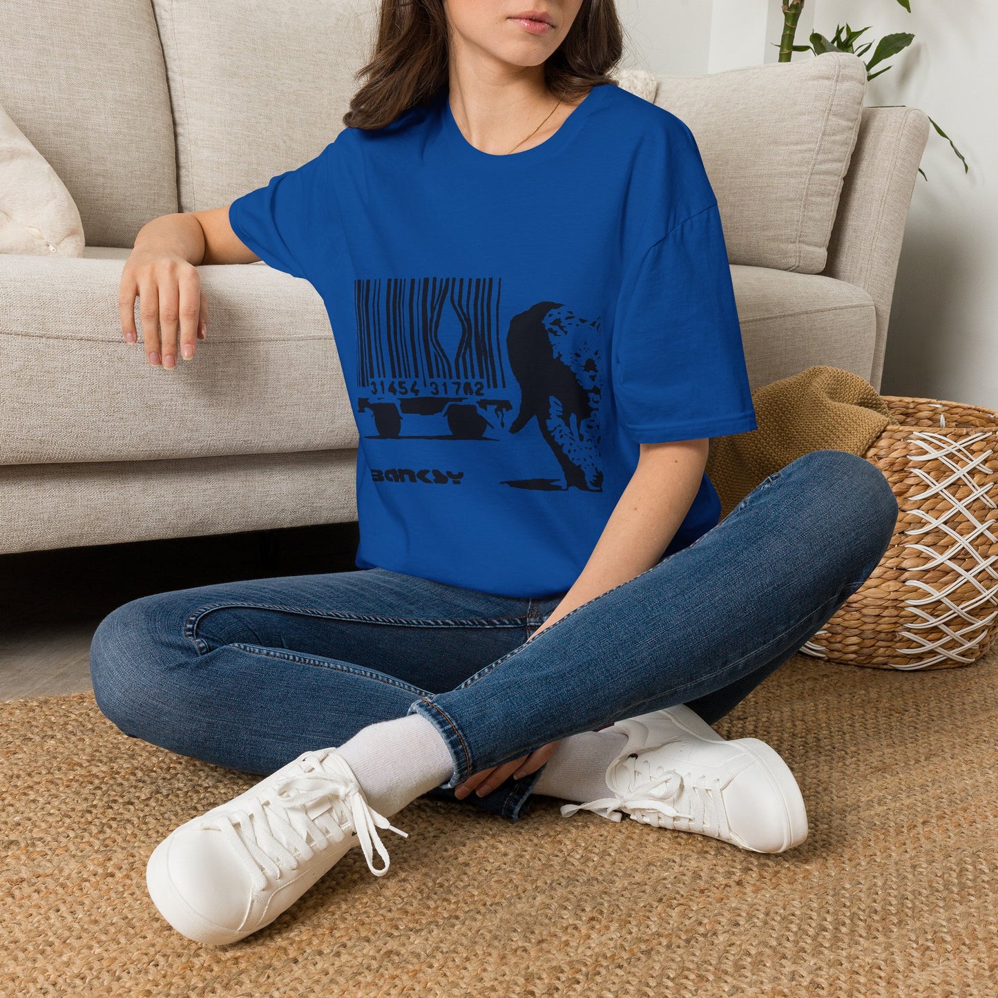 Barcode Cow Graphic T‑Shirt — Animal Rights / Eco Protest Tee