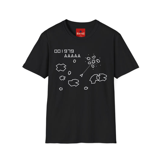 Retro Asteroids Arcade T‑Shirt — Vintage Space Shooter Gaming Tee