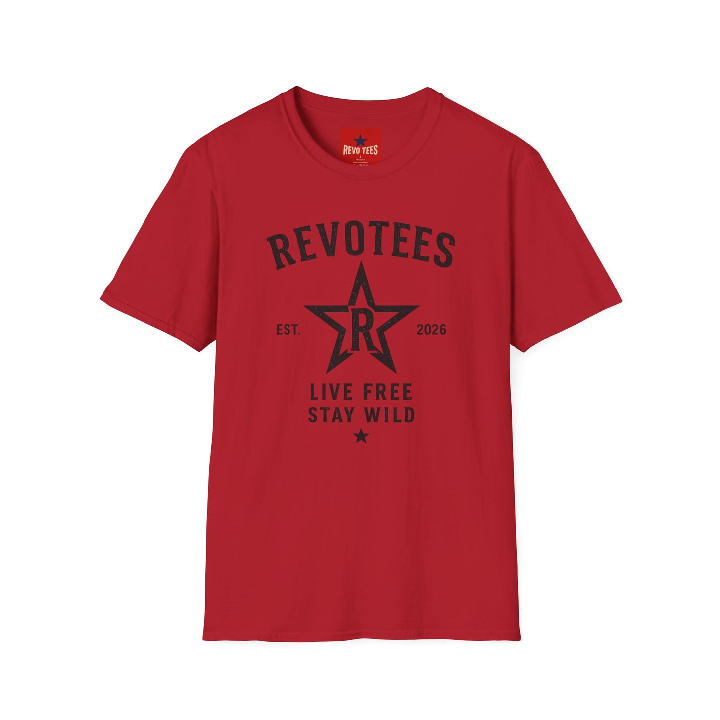 REVOTEES Graphic T-Shirt — "Revotees" Star Logo Tee (Est. 2026)