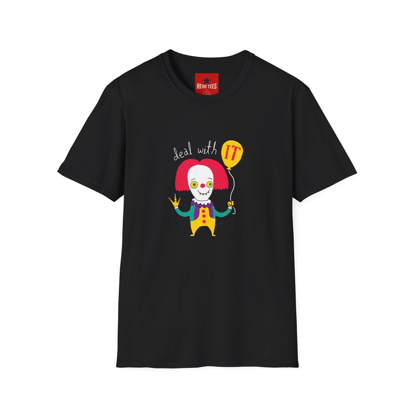Deal With It Clown T-Shirt — Funny Horror Halloween Graphic Tee