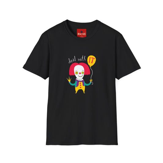 Deal With It Clown T-Shirt — Funny Horror Halloween Graphic Tee