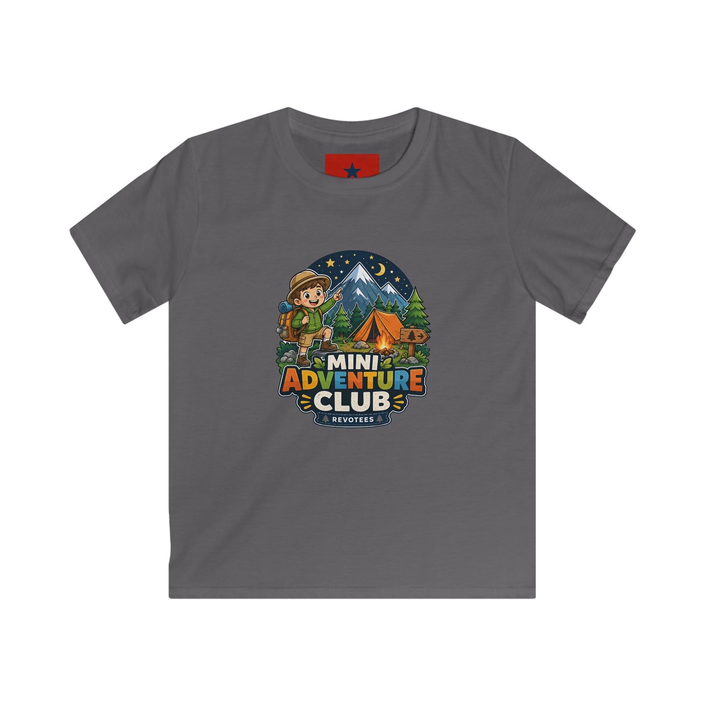 Kids Adventure Club T-Shirt — Mini Explorer Camping Tee