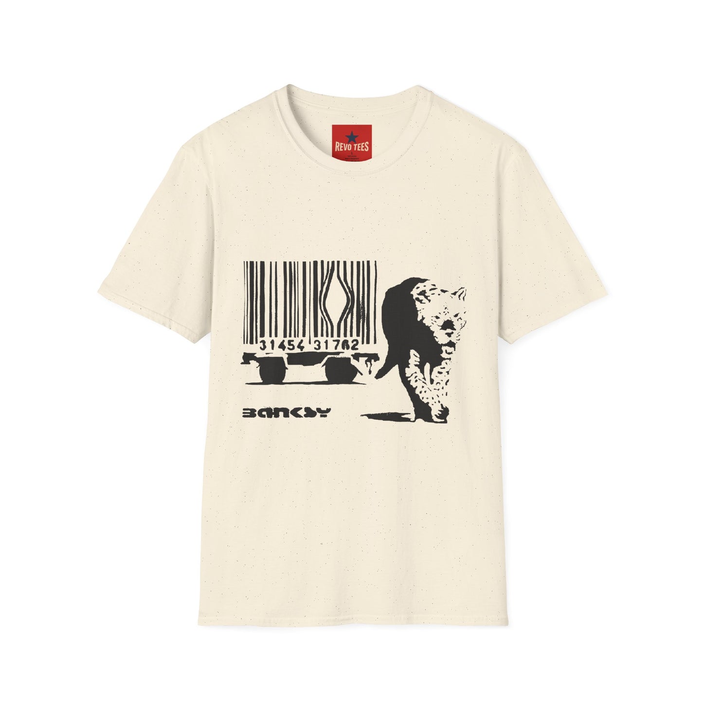 Barcode Cow Graphic T‑Shirt — Animal Rights / Eco Protest Tee