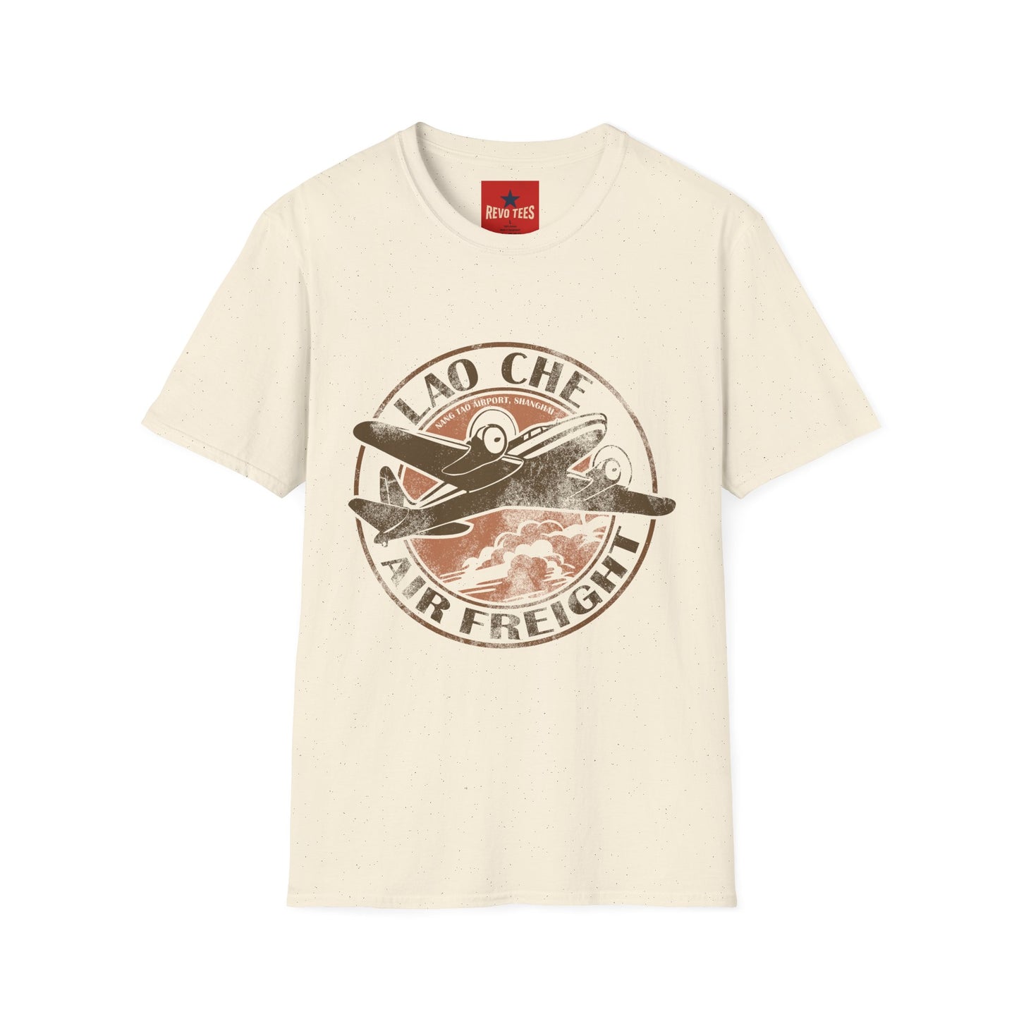 Vintage Lao Che Air Freight T-Shirt — Retro Aviation Graphic Tee