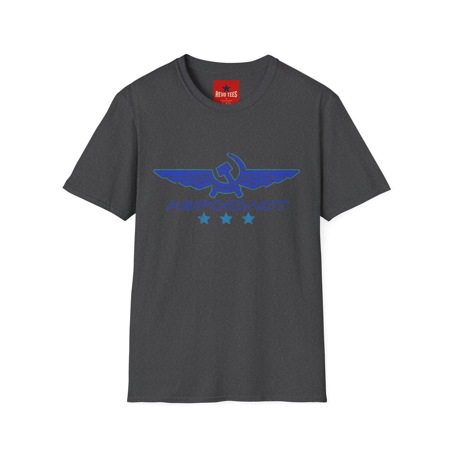 Vintage Aeroflot Logo T-Shirt — Retro Soviet Aviation Graphic Tee