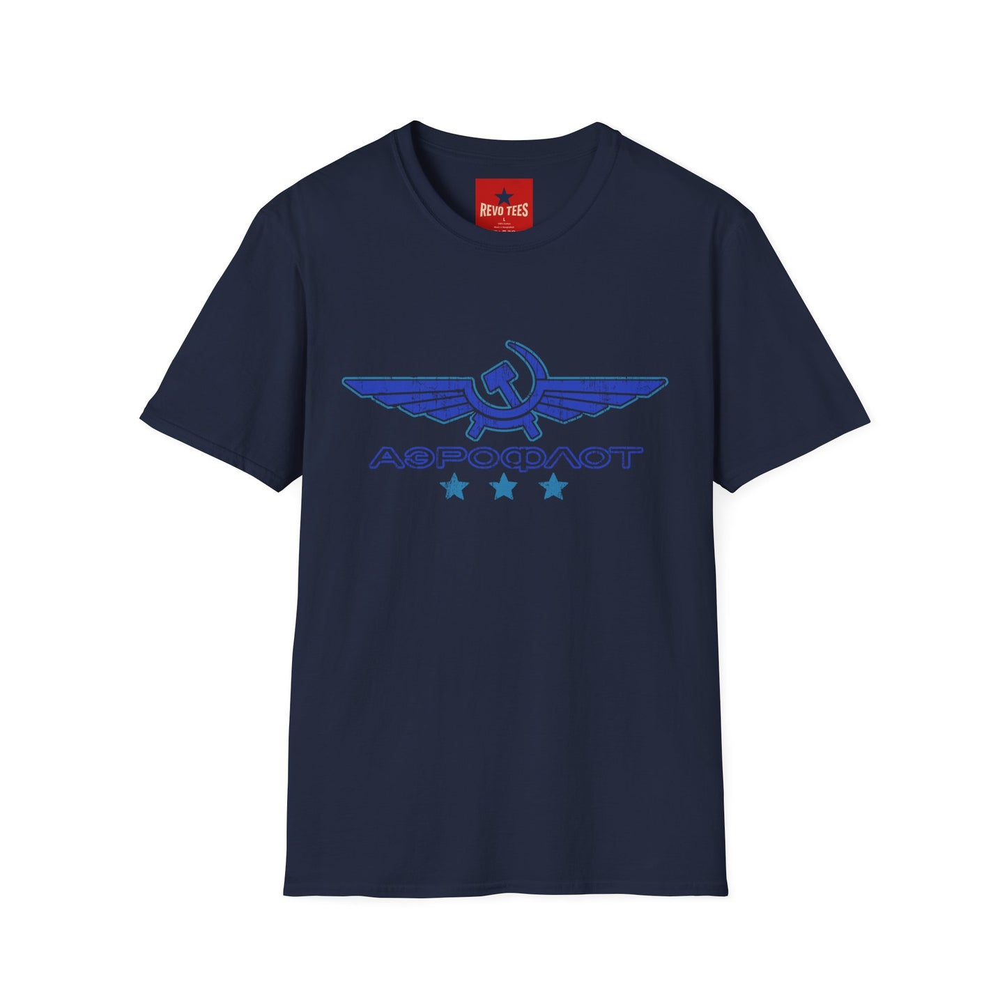 Vintage Aeroflot Logo T-Shirt — Retro Soviet Aviation Graphic Tee