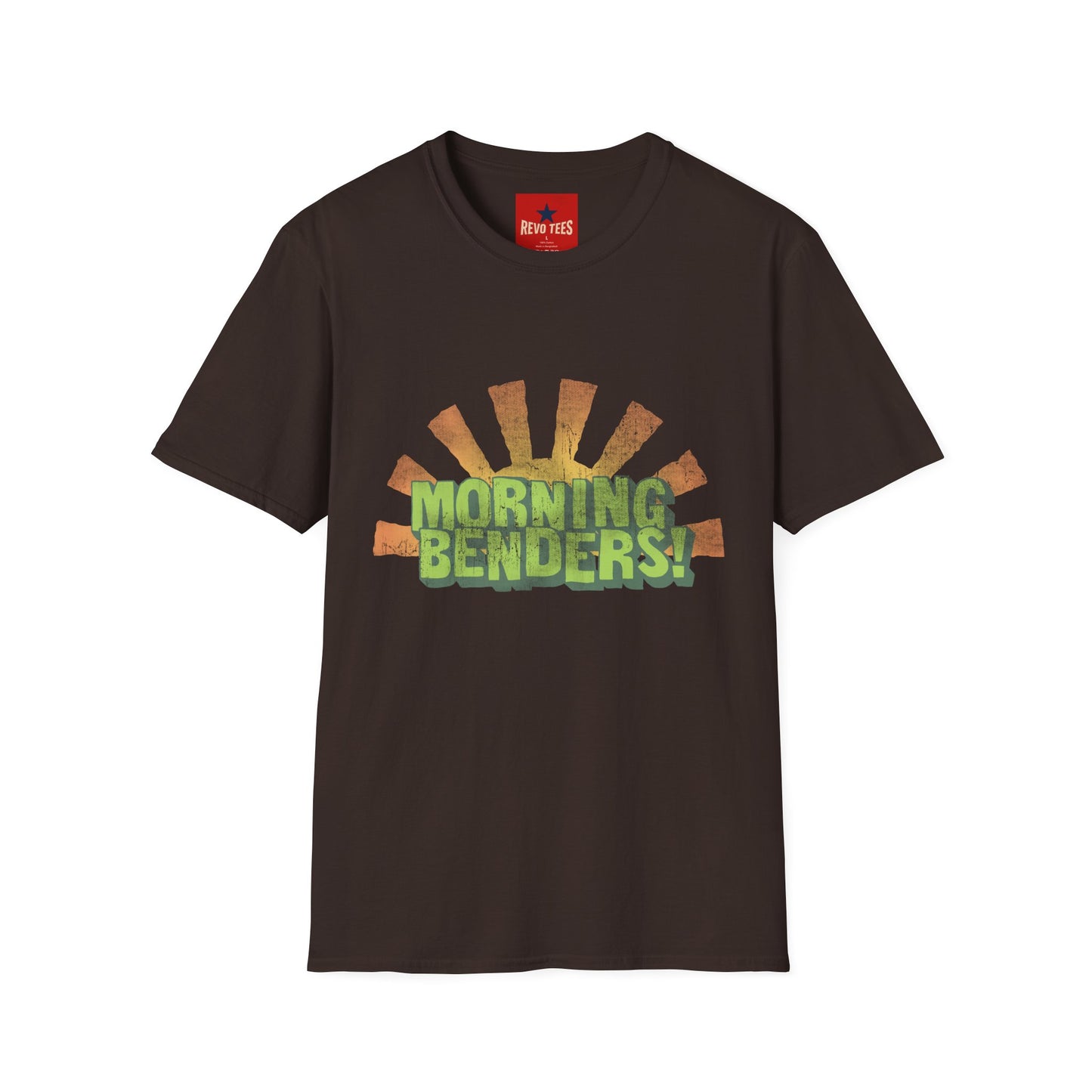 Morning Benders T-Shirt — Retro Sunrise Graphic Tee
