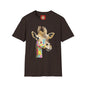 Giraffe Watercolor T‑Shirt — Colorful Painted Giraffe Tee