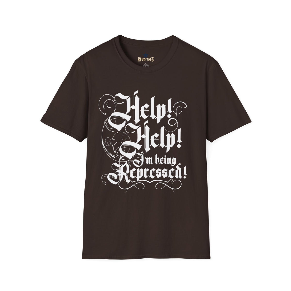 Revotees Hel I Am Being Repressed Unisex Softstyle T-Shirt - alternate view 4