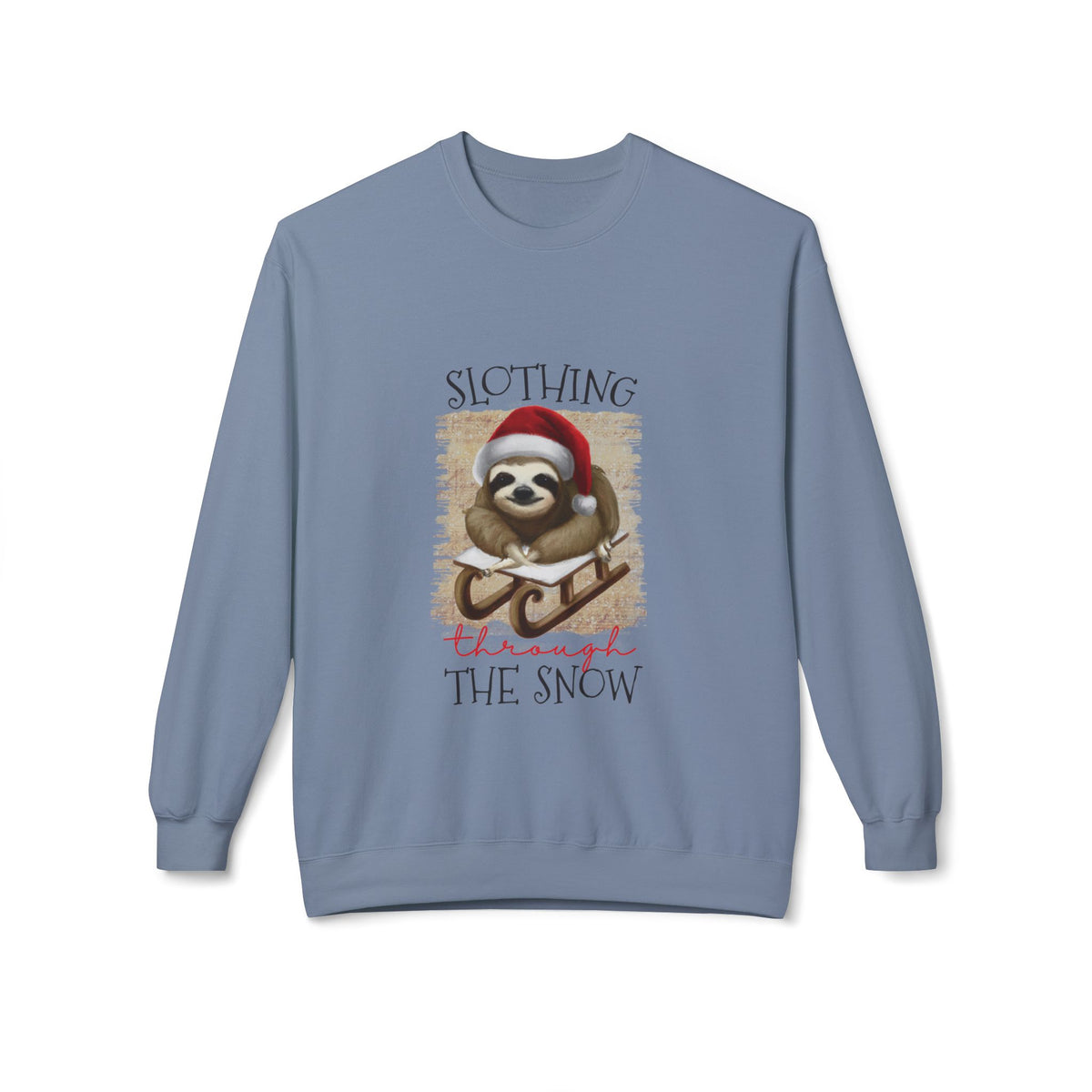Slothing Through the Snow Crewneck Sweatshirt
