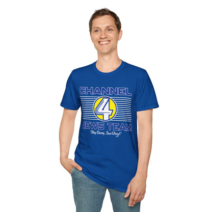 Channel 4 News Team T-Shirt — Retro Broadcast Graphic Tee