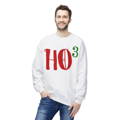 Christmas HO — Festive Red & Green Holiday Crewneck Sweatshirt