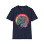 Psychedelic Zombie Unicorn — Rainbow Retro Mythical Tee
