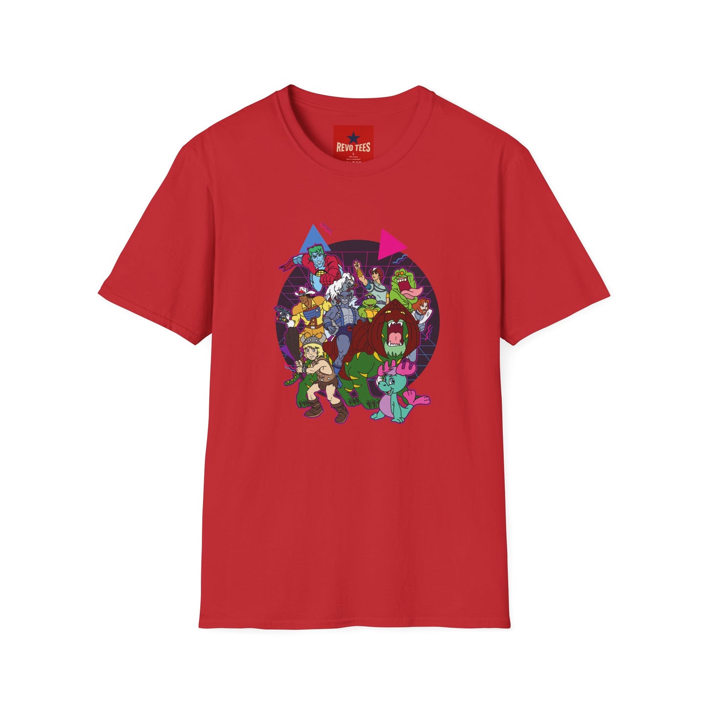Retro Cartoon Monsters T‑Shirt — Vintage 80s Monster Crew Graphic Tee