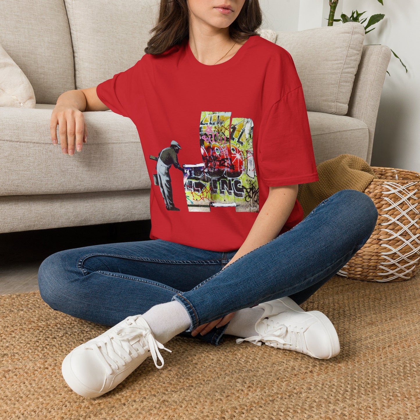 Banksy Graffiti Cleaner T-Shirt — Urban Street Art Tee