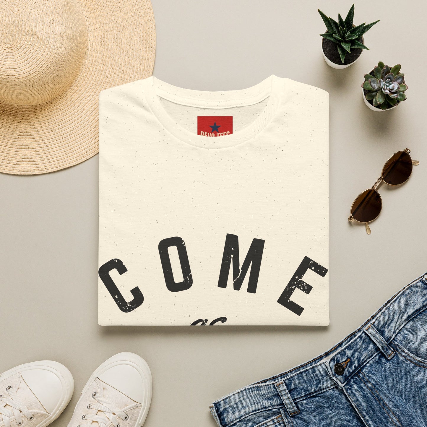 Come As You Are T-Shirt — Casual Vintage Lettering Tee
