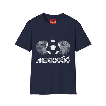 World Cup 2026 Mexico 86 Soccer Azteca Retro T-Shirt — Vintage World Cup Football Tee