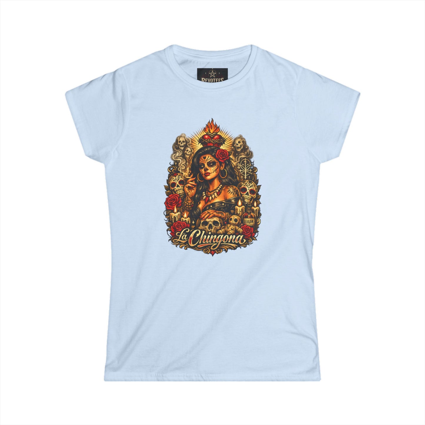 T-Shirt — La Chingona Day of the Dead Sugar Skull Tee