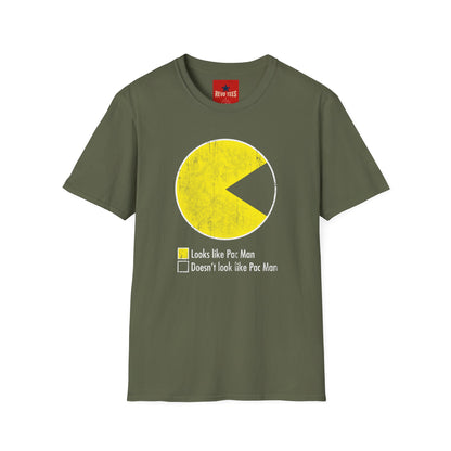 Pac-Man Vintage Tee — "Looks Like Pac-Man / Doesn’t Look Like Pac-Man" Graphic T-Shirt