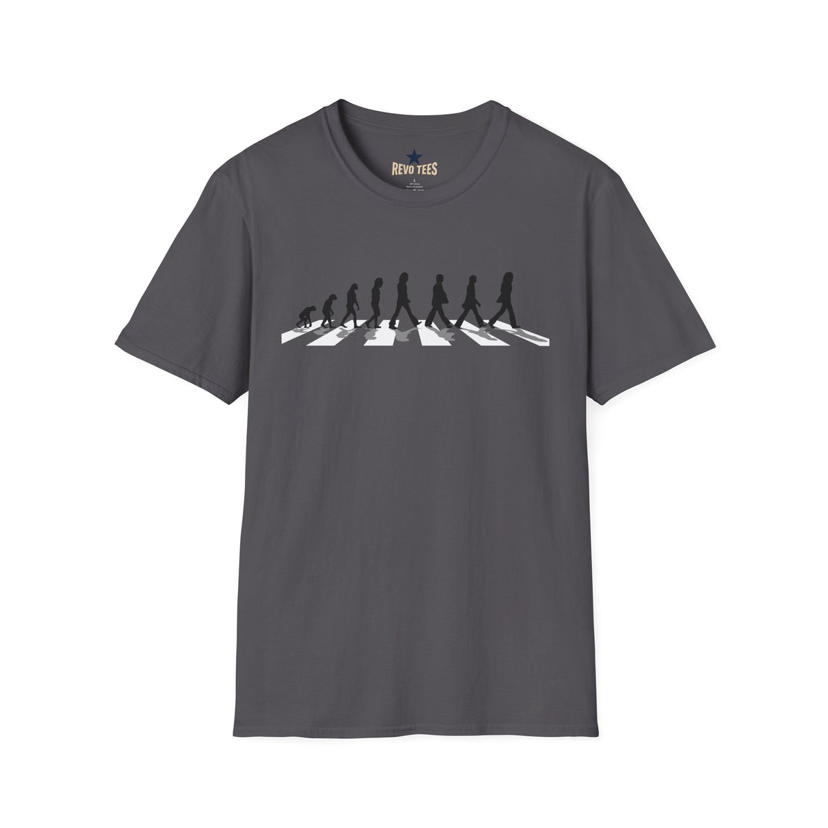 Revotees Evolution of Abby Road the Beatles Unisex Softstyle T-Shirt - alternate view 11