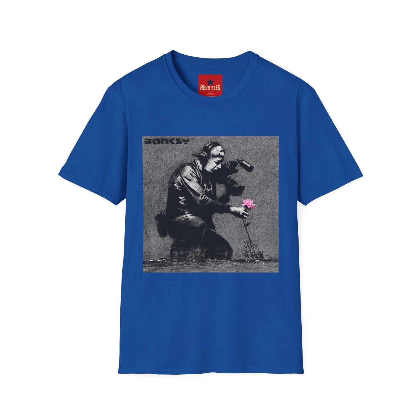 Banksy Flower Thrower T-Shirt — Urban Street Art Graphic Tee