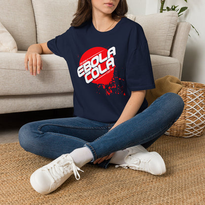 Ebola Cola Graphic T-Shirt – Retro Logo & Distressed Splash Design