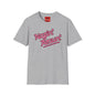 Revotees Nozin Aroun Retro Pink Script Casual T-Shirt - alternate view 4