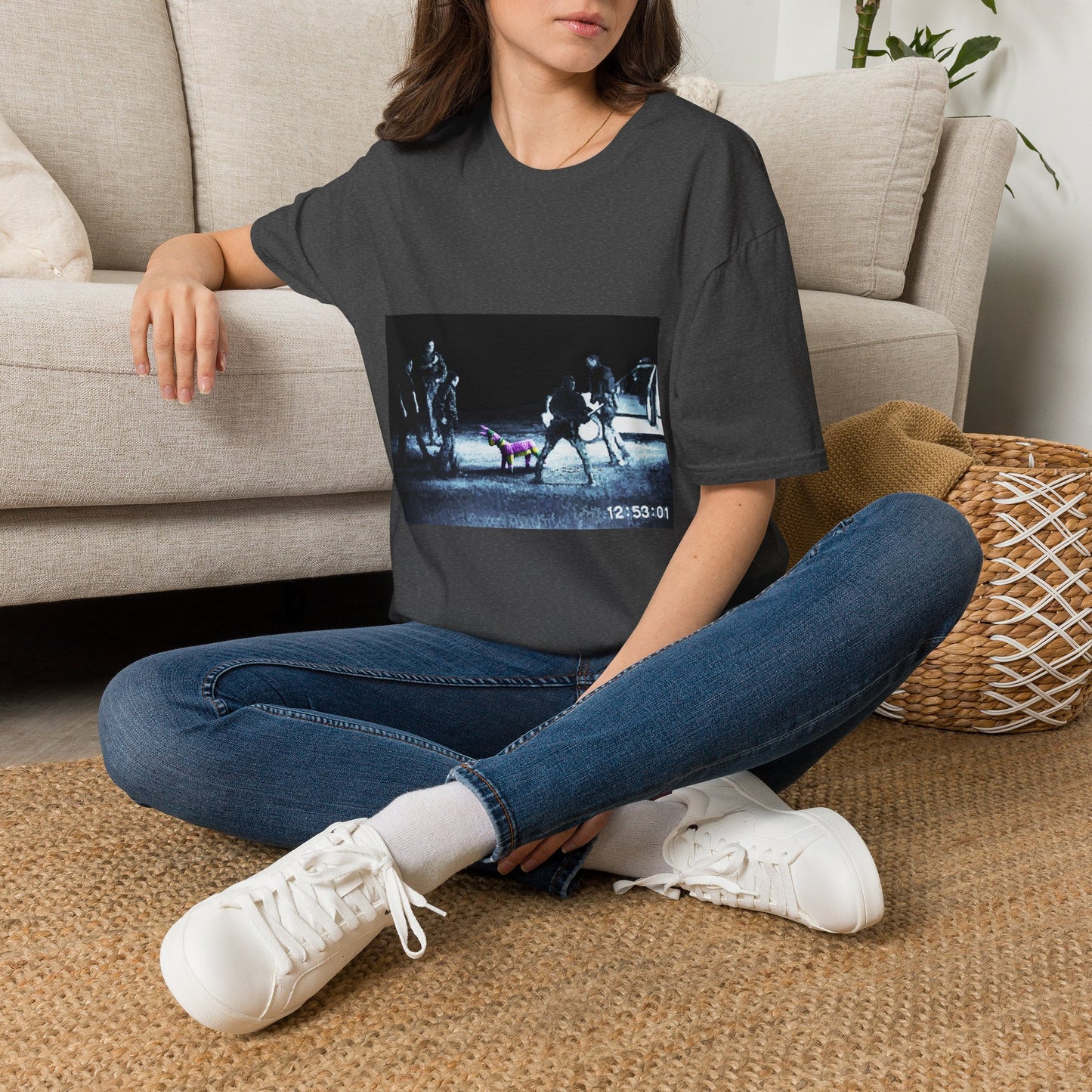 Banksy T-Shirt — Moody Night Street Scene Graphic Tee (12/05/01)