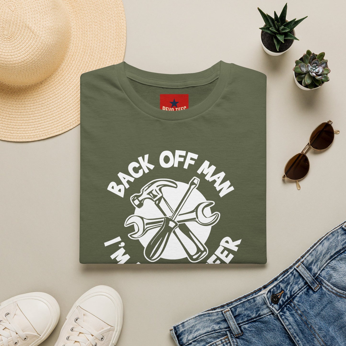 Engineer T-Shirt — "Back Off Man I'm An Engineer" Mechanical Tools Tee