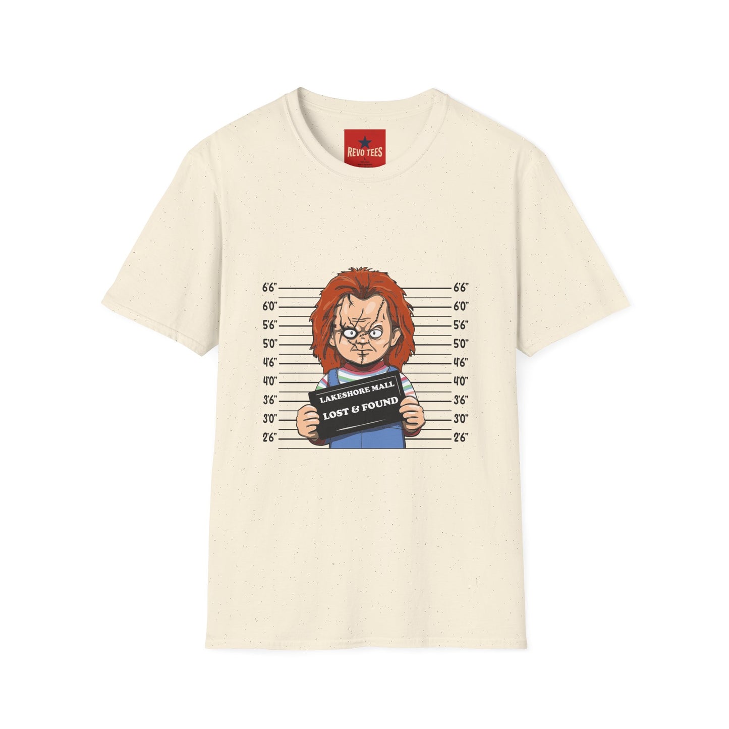 Chucky Mugshot Graphic T-Shirt — Horror Movie Villain Tee