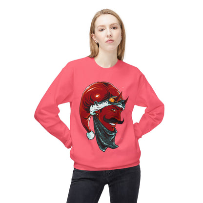 Devil Santa — Vintage Holiday Demon Graphic Crewneck Sweatshirt
