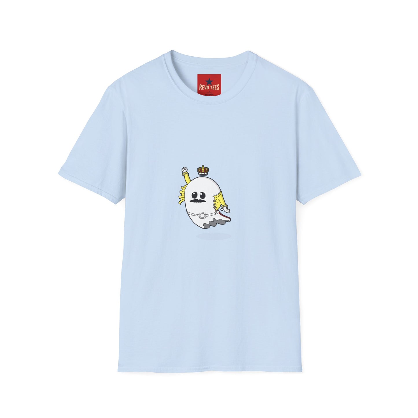 Ghost with Crown T‑Shirt — Cute Retro Cartoon Halloween Tee